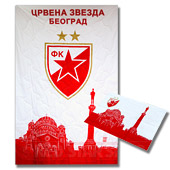 Prekrivač FK Crvena zvezda i jastučnica na poklon