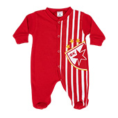 Baby overall with long sleeves Red Star - mint