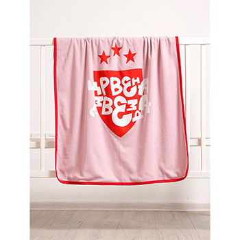 Bebi prekrivač Crvena zvezda - roze-1