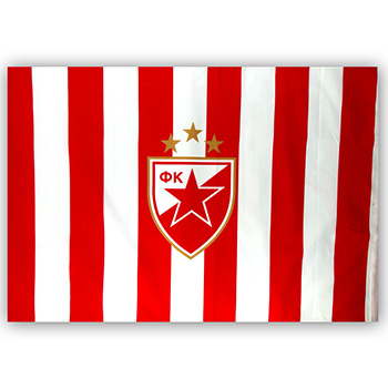 Jastučnica Crvena zvezda pruge i grb-2