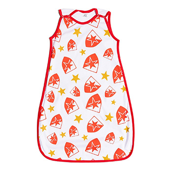 Red Star sleeping bag for babies - white