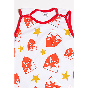 Red Star sleeping bag for babies - white-2