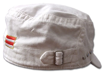 Girls Red Star cap - white-1